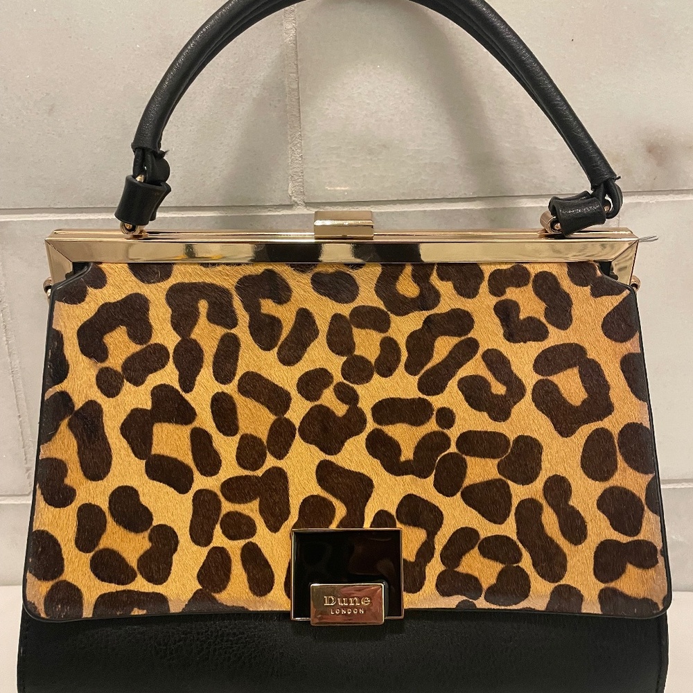 Leather Calf Hair Handbag